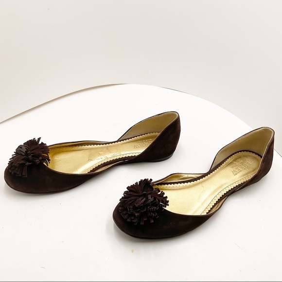 {J. CREW} Suede Pom Pom Flats - Picture 5 of 15